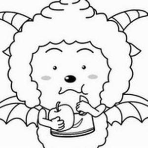 爱吃的懒羊羊，简笔画简笔画gif搞笑图片