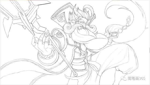 王者荣耀_老夫子_简笔画简笔画gif搞笑图片