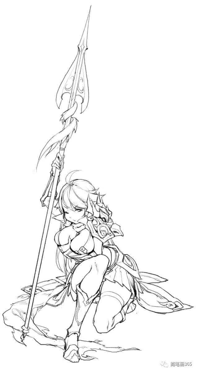 王者荣耀_王昭君_简笔画简笔画gif搞笑图片