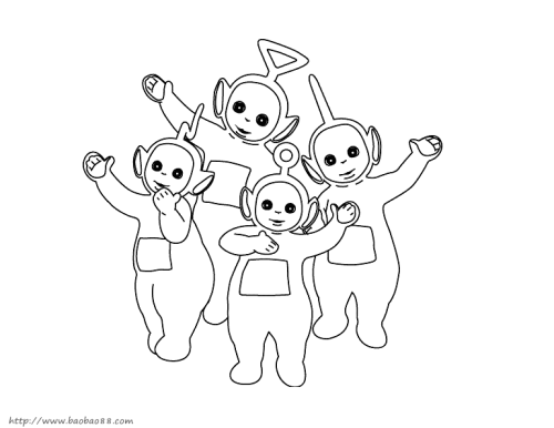 天线宝宝简笔画简笔画gif搞笑图片