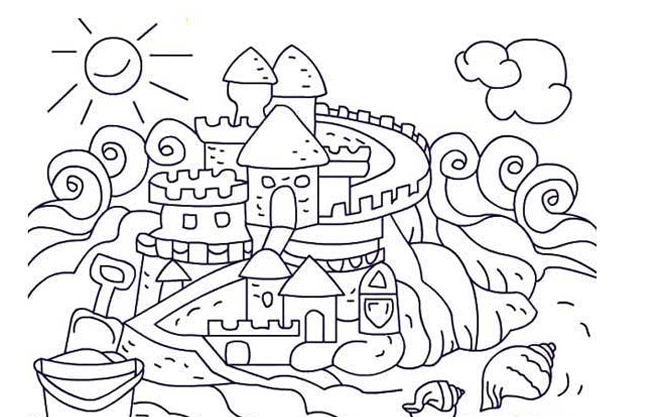 儿童城堡简笔画简笔画gif搞笑图片