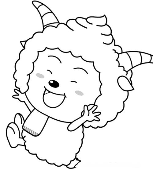 懒羊羊_简笔画简笔画gif搞笑图片