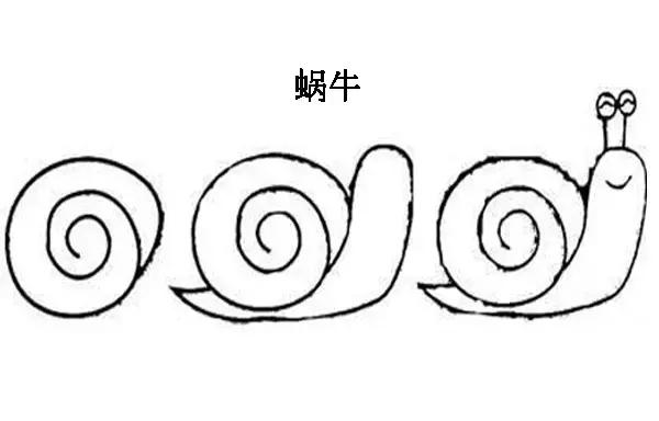 教你怎么画一个蜗牛简笔画gif搞笑图片