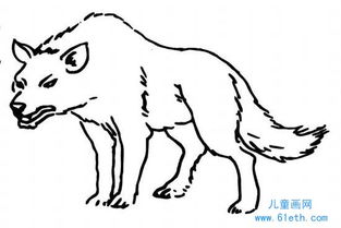 恶狼_简笔画简笔画gif搞笑图片