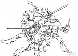 忍着神龟简笔画简笔画gif搞笑图片