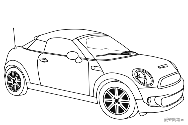 汽车简笔画简笔画gif搞笑图片