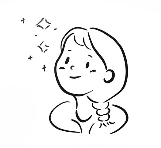 简笔画女生微信qq头像图片简笔画gif搞笑图片