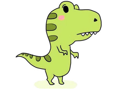 霸王龙卡通动物简笔画步骤简笔画gif搞笑图片