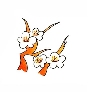 梅花简笔画步骤画法教程图简笔画gif搞笑图片