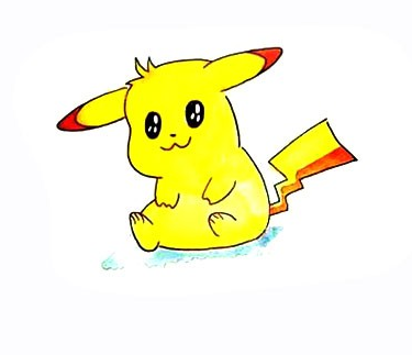 皮卡丘卡通简笔画步骤画法教程图简笔画gif搞笑图片