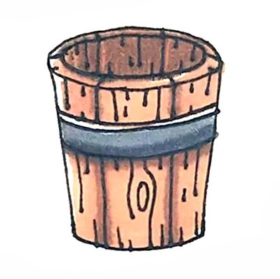 木桶简笔画步骤画法教程图简笔画gif搞笑图片