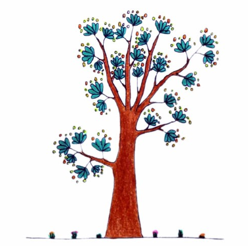 大树简笔画简单插画图片大全简笔画gif搞笑图片