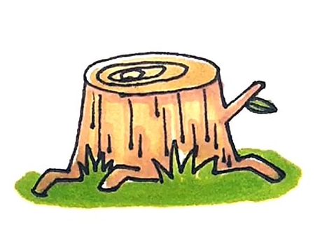 树桩画法步骤简笔画教程图片简笔画gif搞笑图片