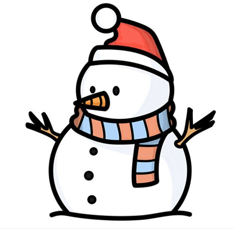 雪人简笔画步骤画法教程图片简笔画gif搞笑图片