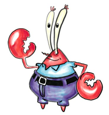 海绵宝宝中的蟹老板简笔画步骤图简笔画gif搞笑图片