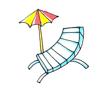 沙滩椅简笔画步骤画法图简笔画gif搞笑图片
