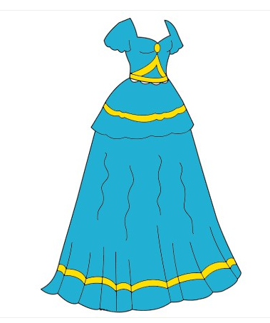 公主裙简笔画步骤画法图简笔画gif搞笑图片
