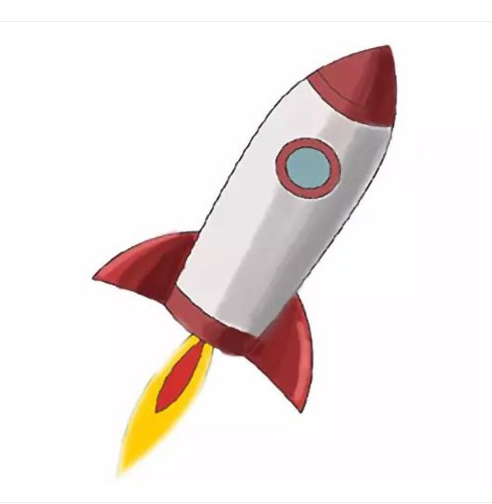 火箭简笔画步骤画法步骤图简笔画gif搞笑图片