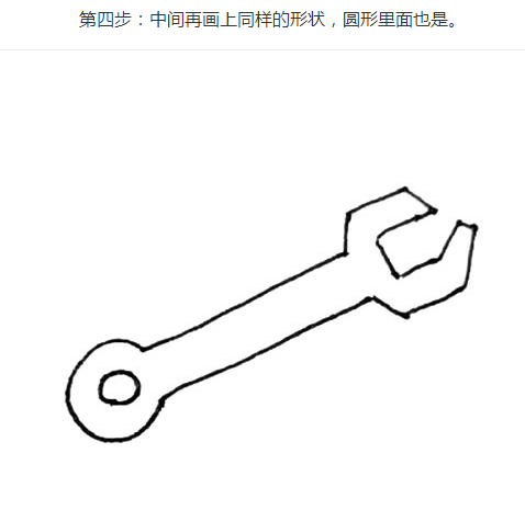 扳手工具简笔画步骤画法图简笔画gif搞笑图片