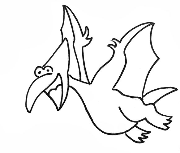 卡通的恐龙简笔画图片简笔画gif搞笑图片