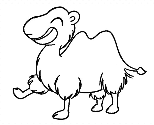 骆驼的卡通简笔画简笔画gif搞笑图片