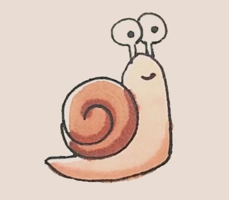 蜗牛的简笔画步骤图简笔画gif搞笑图片
