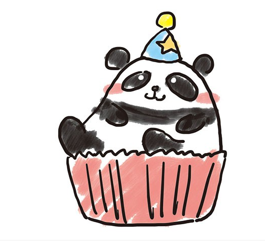 大熊猫的简笔画简笔画gif搞笑图片