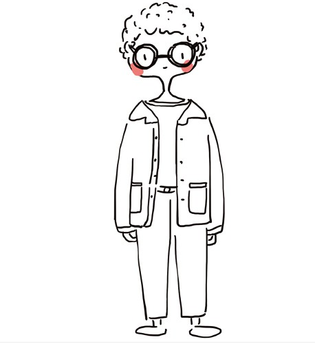 时尚帅气的男生简笔画简笔画gif搞笑图片