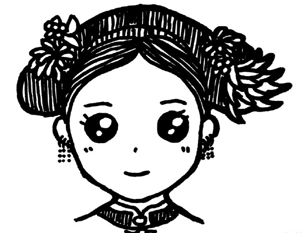 延禧攻略人物头像简笔画简笔画gif搞笑图片