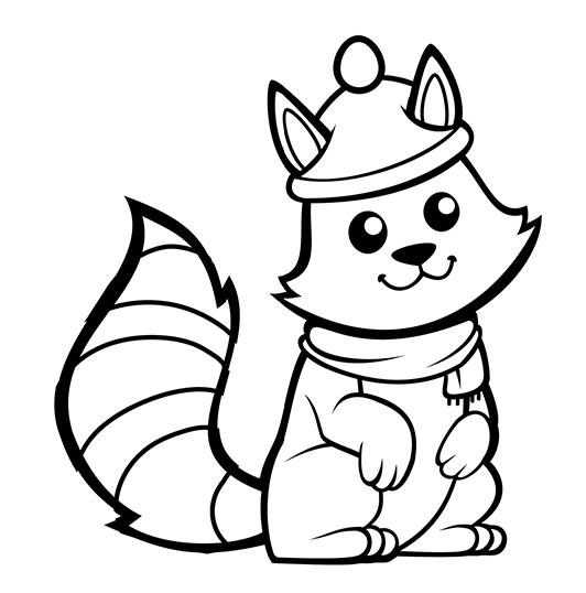 戴着帽子的动物简笔画简笔画gif搞笑图片