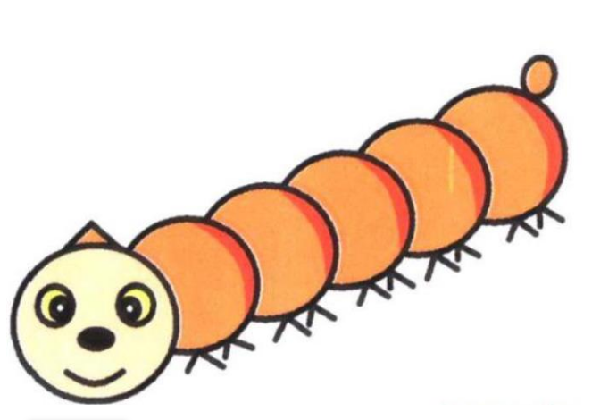 毛毛虫的简笔画简笔画gif搞笑图片