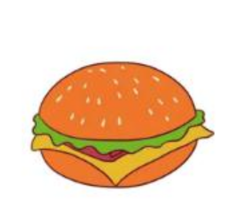 汉堡包的简笔画简笔画gif搞笑图片