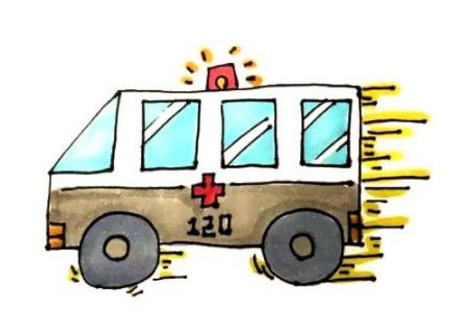 救护车简笔画的教程图简笔画gif搞笑图片