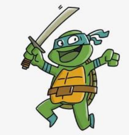 卡通忍者神龟简笔画简笔画gif搞笑图片