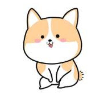 卡通柴犬简笔画简笔画gif搞笑图片