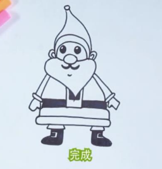 圣诞老人简笔画步骤简笔画gif搞笑图片
