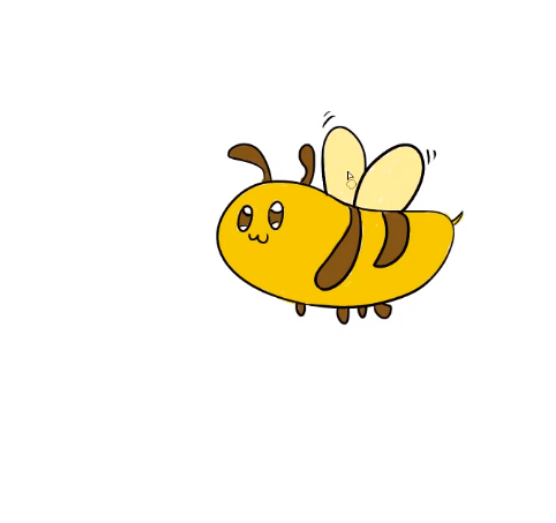 小蜜蜂简笔画简笔画gif搞笑图片