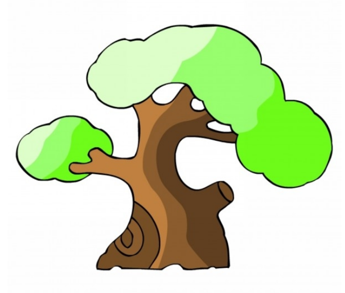 简单的卡通树木简笔画简笔画gif搞笑图片