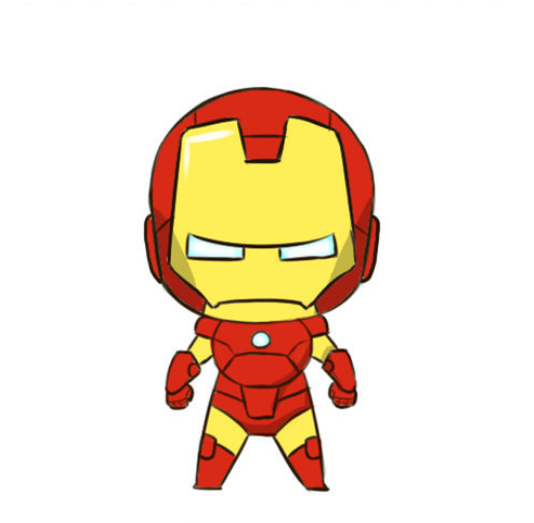 钢铁侠简笔画简笔画gif搞笑图片
