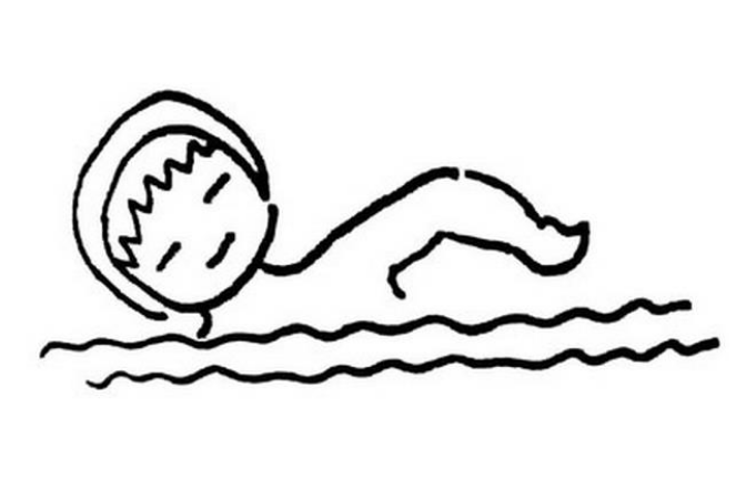 游泳的图片简笔画简笔画gif搞笑图片