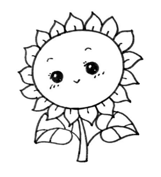 向日葵花简笔画教程简笔画gif搞笑图片