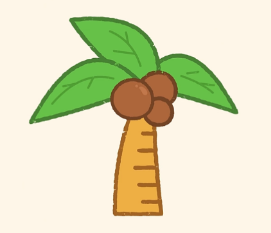 椰子树简笔画简笔画gif搞笑图片