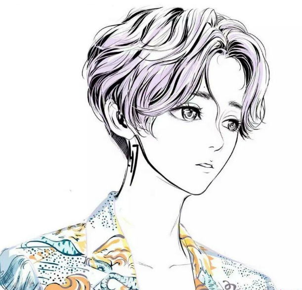 鹿晗q版简笔画简笔画gif搞笑图片