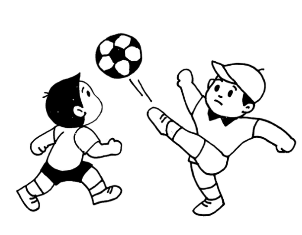 踢足球的简笔画简笔画gif搞笑图片