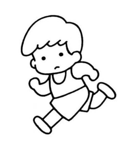 跑步的卡通人物简笔画简笔画gif搞笑图片