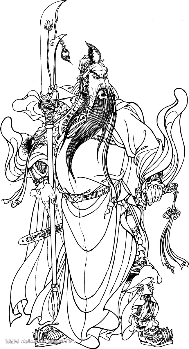 关羽简笔画简笔画gif搞笑图片
