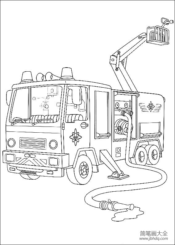 消防车简笔画简笔画gif搞笑图片