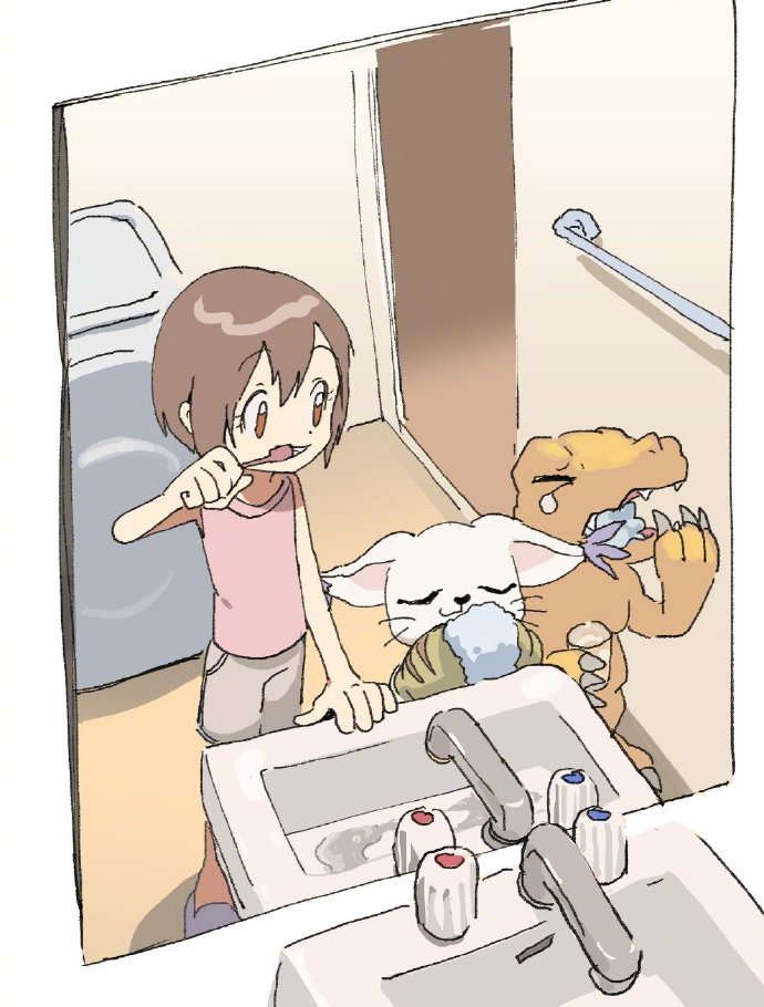 数码宝贝 被选召的孩子们简笔画gif搞笑图片