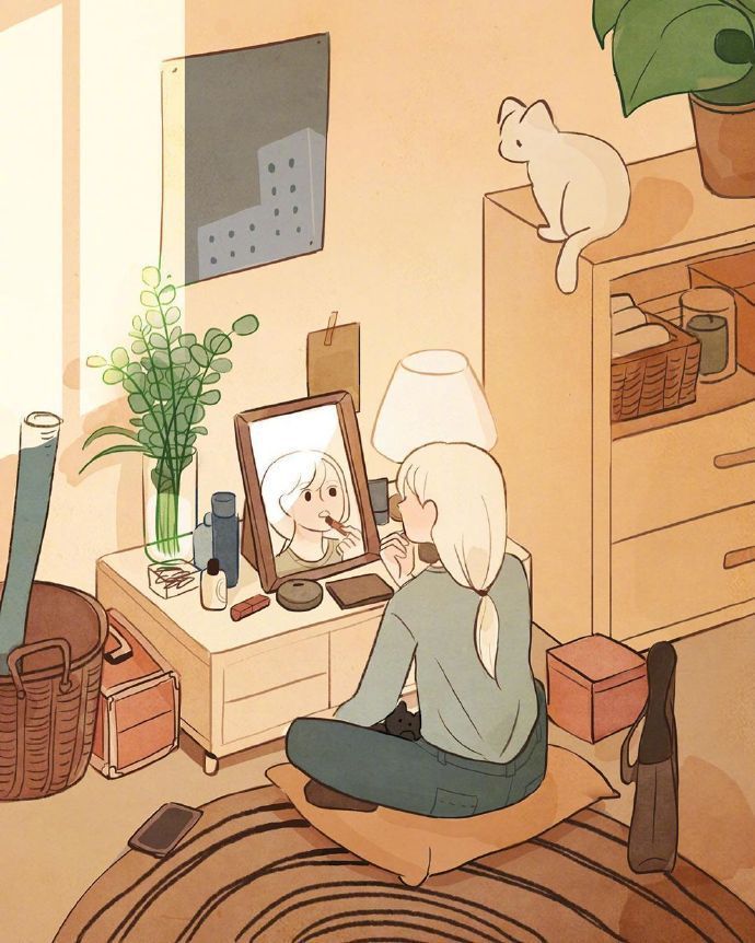 当一个人与你不在一个频率上时 ，就算你说的每一个字都有道理 ，简笔画gif搞笑图片