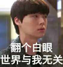 翻个白眼，世界与我无关斗图啦gif搞笑图片